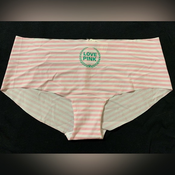 Victoria’s Secret Pink Originals No Show Cheekster Panties Pink Stripe Originals - Picture 4 of 6